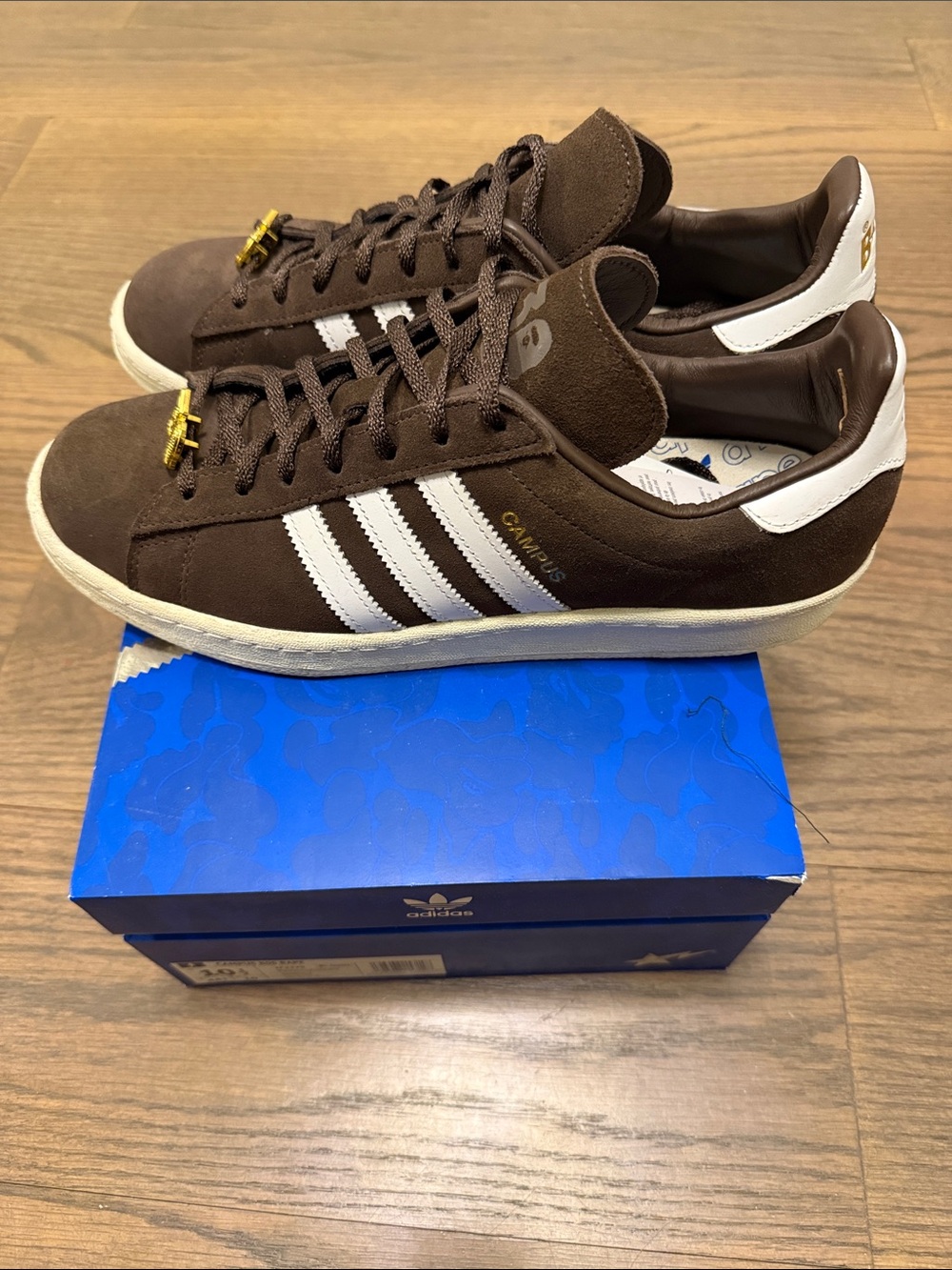 Bape  x adidas campus 80s 30th anniversary men’s size 10.5 sneakers